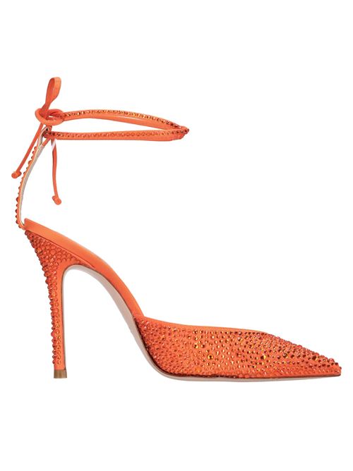 Décolleté slingback Julia in raso e strass GEDEBE | JULIA SATIN CRYSTALARANCIO